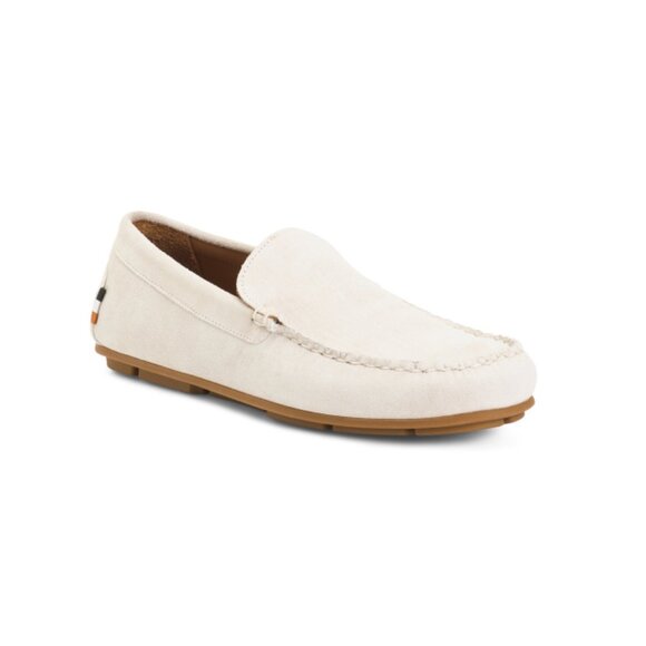 ALLEN EDMONDS Grey Men's Suede Santiago Driving Loafers